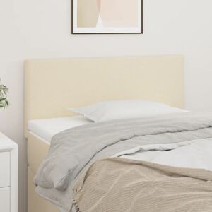 Kopfteil für Bett - Bett-Kopfteil Creme 100x5x78/88 cm Kunstleder BV561721 - BonneVie