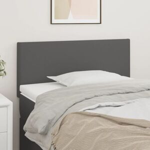 Kopfteil für Bett - Bett-Kopfteil Grau 100x5x78/88 cm Kunstleder BV106238 Bonnevie