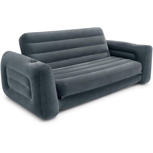 Luftsofa INTEX "Pull Out Sofa" Luftbetten Gr. B/H/L: 203 cm x 66 cm x 224 cm, grau Intex