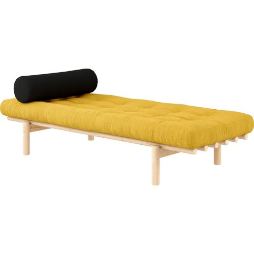 Karup Design Daybed KARUP DESIGN „Next“ Daybetten Gr. Gestell: Natur, Liegefläche B/L: 75 cm x 200 cm Betthöhe: 37 cm, kein Härtegrad, Futonmatratze, beige (schatz, klarlackiert kieferholz) Karup Design aus massiven Kiefernholz, inkl. Futonmatratze und Ki