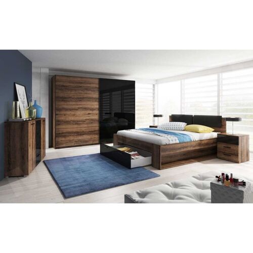 FUN MOEBEL Schlafzimmer Set 5 tlg dantos inkl.Doppelbett 180cm und Schrank 270cm