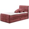 uno Boxspringbett mit Bettkasten Kosmo ¦ rot ¦ Maße (cm): B: 123 H: 1