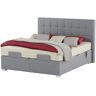 vanDoorn Motor-Boxspringbett mit Bettkasten Ohio ¦ grau ¦ Maße (cm):