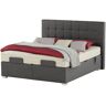 vanDoorn Motor-Boxspringbett mit Bettkasten Ohio ¦ grau ¦ Maße (cm):