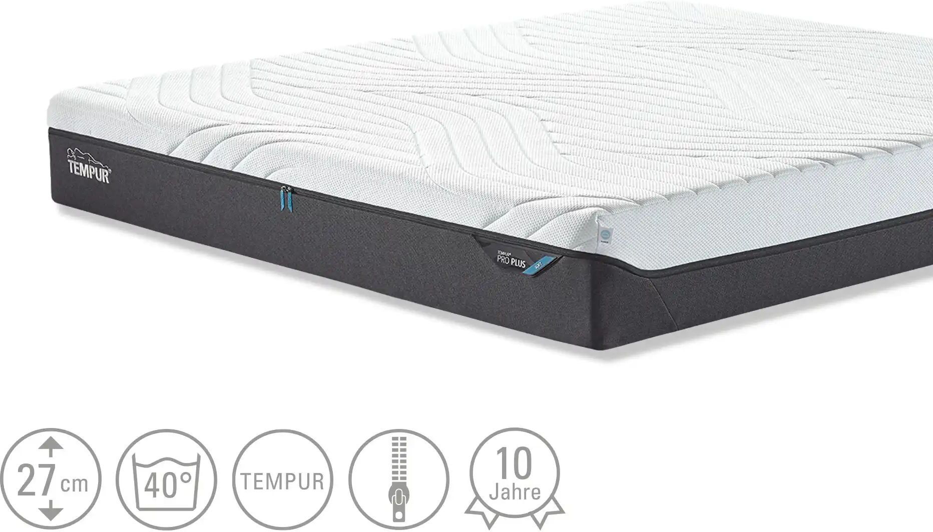 TEMPUR Viscoschaummatratze  Soft Pro Plus CoolQuilt ¦ Maße (cm): B: 1