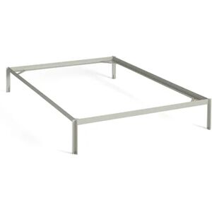 HAY Connect Bed for L: 200 x W: 140 cm Mattress - Warm Grey