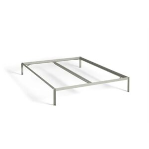 HAY Connect Bed incl. Crossbar for L: 200 x W: 160 cm Mattress - Warm Grey