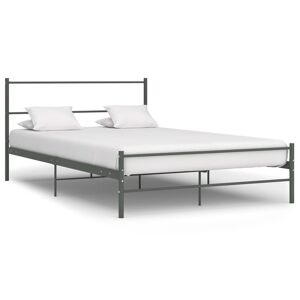 vidaXL sengestel 160 x 200 cm metal grå