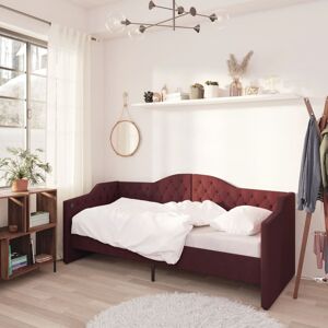 vidaXL daybed med USB 90x200 cm stof lilla