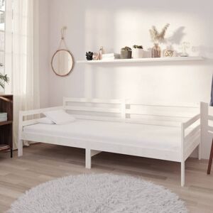 vidaXL daybed 90x200 cm massivt fyrretræ hvid