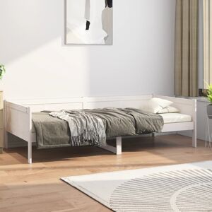 vidaXL daybed 80x200 cm massivt fyrretræ hvid