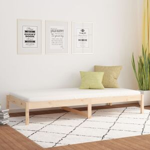 vidaXL daybed 90x190 cm Single massivt fyrretræ