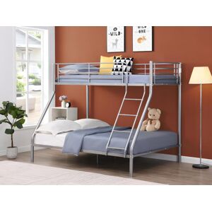 Unique Cama litera ELEVATIO II - 90x190 cm y 140x190cm - Metal - Plata