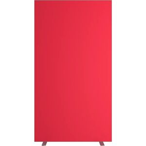 kaiserkraft Pared separadora easyScreen, monocolor, con aislamiento acústico, rojo, anchura 940 mm
