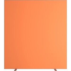 kaiserkraft Pared separadora easyScreen, monocolor, con aislamiento acústico, naranja, anchura 1600 mm