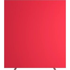 kaiserkraft Pared separadora easyScreen, monocolor, con aislamiento acústico, rojo, anchura 1600 mm