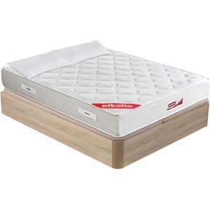 Colchón muelles ensacados 27cm, canapé abatible y almohada 135x190 PACK WOW