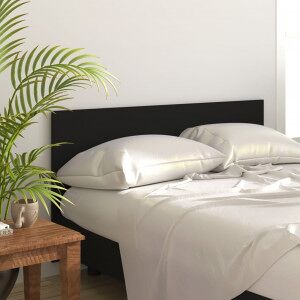 vidaXL Cabecero De Cama Madera Contrachapada Negro 160x1.5x80 Cm