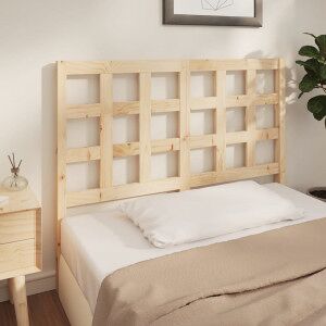 vidaXL Cabecero De Cama Madera Maciza De Pino 125.5x4x100 Cm