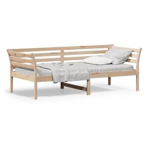 vidaXL Sofá Cama Madera Maciza De Pino 90x200 Cm