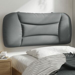 vidaXL Cabecero De Cama Acolchado Tela Gris Claro 90 Cm