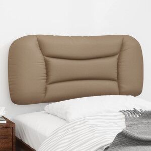 vidaXL Cabecero De Cama Acolchado Cuero Sintético Capuchino 90 Cm