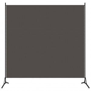 vidaXL Biombo Divisor De 1 Panel Gris Antracita 175x180 Cm