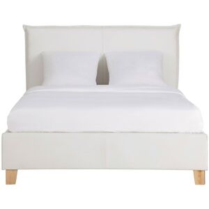 Maisons du Monde Cama-baúl con somier de láminas 140x190 blanca