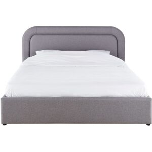 Maisons du Monde Cama com arcón gris de 140 x 190 con somier de láminas gris