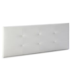HOMN Cabecero tapizado 140x60 cm blanco, acolchado con espuma