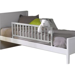 ID Kids Barrera de cama madera maciza  gris claro