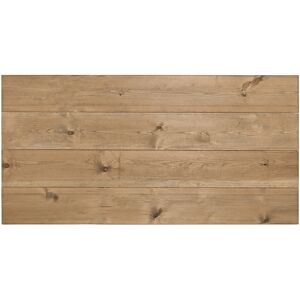 Decowood Cabecero de madera maciza en tono envejecido de 160x80cm