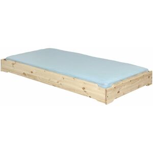 ID Kids Cama apilable madera maciza  natural 90x190 cm