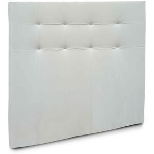 Home Heavenly Cabecero cama en polipiel blanco cama doble 150 cm