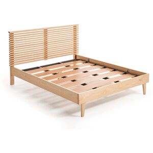 Hogar24 Cama de madera maciza, cabecero y somier, válido colchón 150 x 190 cm