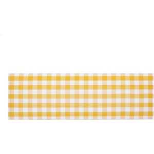 RNT by Really Nice Things Cabecero tapizado tela vichy amarillo 145x52 cm