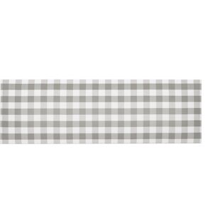 RNT by Really Nice Things Cabecero tapizado tela vichy gris 145x52 cm