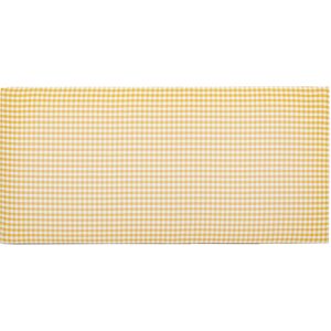 RNT by Really Nice Things Cabecero infantil tapizado en vichy color amarillo 110x52cm