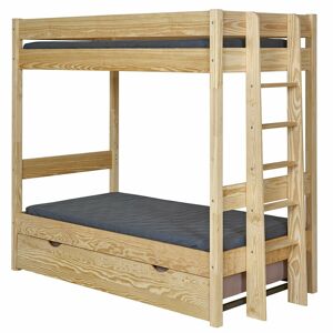 ID Kids Madera maciza  natural 90x190 cm