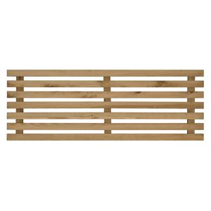 Decowood Cabecero de madera maciza en tono envejecido de 200x73cm