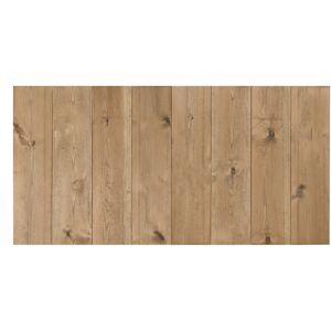 Decowood Cabecero de madera maciza en tono envejecido de 200x80cm