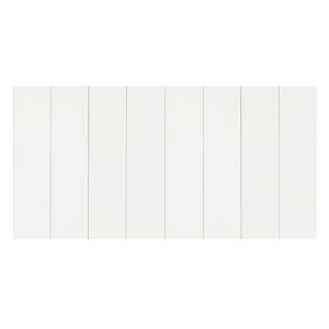 Decowood Cabecero de madera maciza en tono blanco de 140x80cm