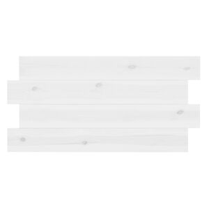 Decowood Cabecero de madera maciza en tono blanco de 140x80cm