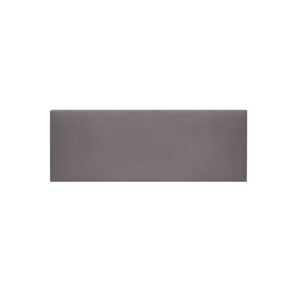 Decowood Cabecero tapizado de poliéster liso en color gris 90x60cm