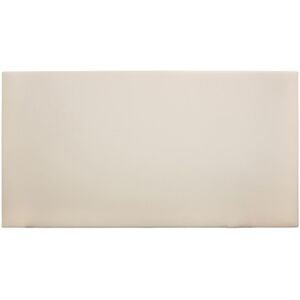 Decowood Cabecero tapizado de polipiel liso en color beige de 180x80cm