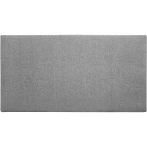 Decowood Cabecero tapizado de poliester liso en color gris de 180x80cm