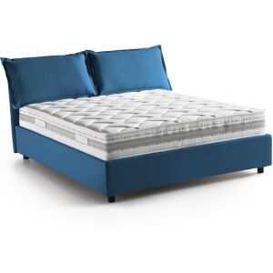 Talamo Italia Cama doble en tela azul 140x200 cm