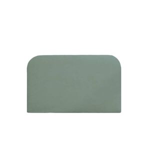 Decowood Cabecero tapizado desenfundable de pana verde azulado de 180x110cm