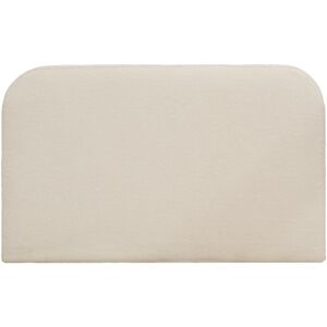 Decowood Cabecero tapizado desenfundable de bouclé beige de 160x110cm