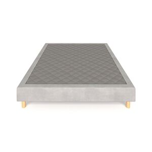Morfeo Base tapizada color gris 90x190